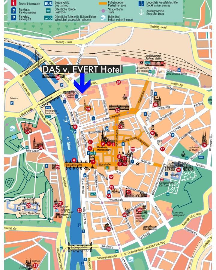 Das V Evert Hotel - Am Congress Centrum Wuerzburg ภายนอก รูปภาพ
